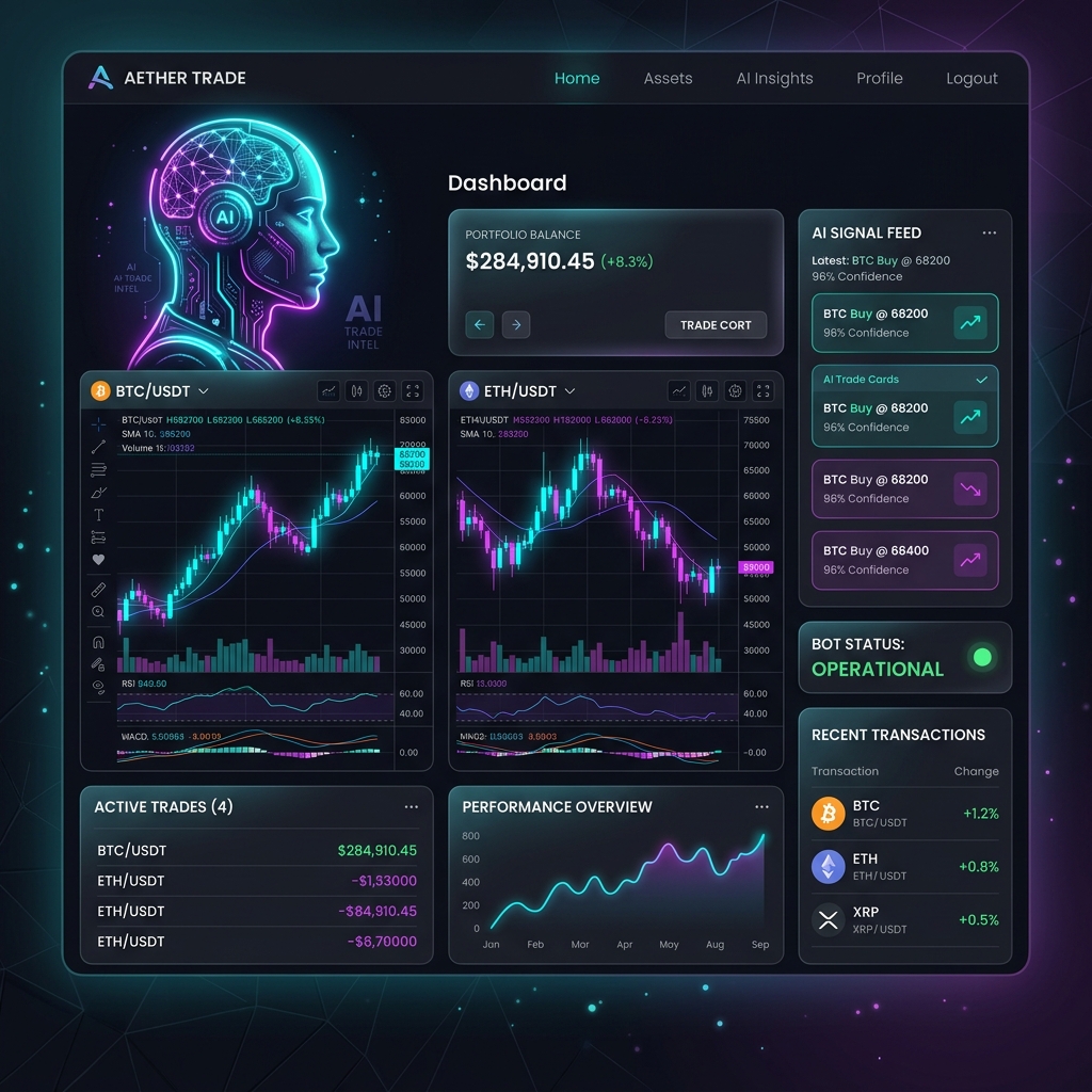 OPTIX Professional Trading Dashboard Mockup